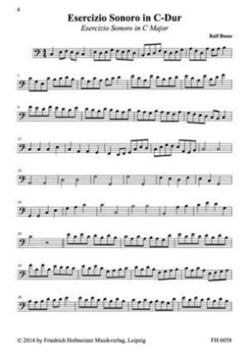 Thumbnail - Esercizio Sonoro, Für Posaune, Bariton, Euphonium, Fagott | Ralf Busse