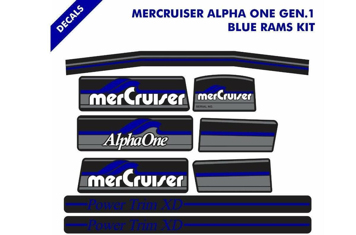 MerCruiser Alpha One Gen 1 Drives Engine Blue Rams 37