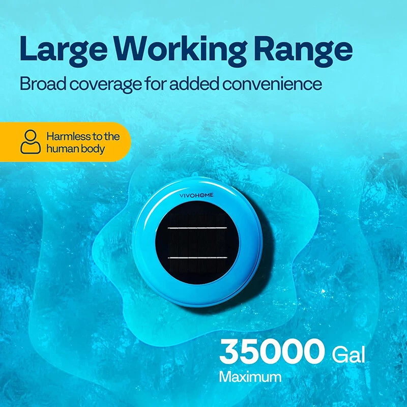 太阳能池电离器无氯防晒和水净化器高达 35,000 加仑 — 第 4/4 张图片