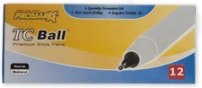 Kittrich Corporation  TC Ball Premium Medium Ballpoint Stick Pens, 1.0 mm, Bl...