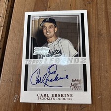 2003 Topps Carl Erskine Team Topps Legends Auto Autograph #TT-CE Dodgers Insert