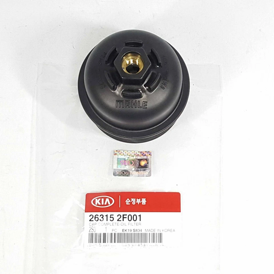 Tapa de filtro de aceite y filtro de aceite 2 piezas para Hyundai Tucson ix35 2,0 L 2,2 L diésel 2010+ Foto 3 de 4