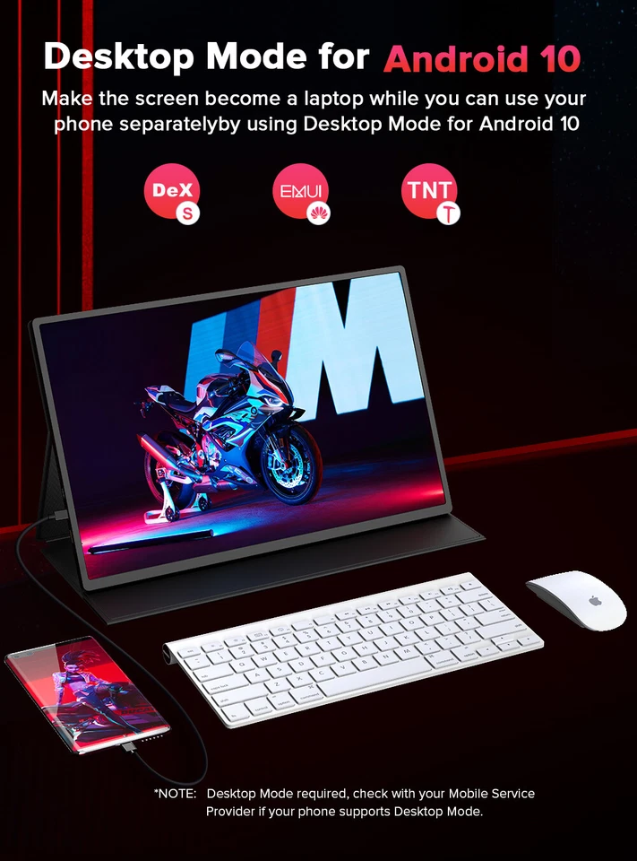 UPERFECT 16" 2K 120Hz Portable Monitor 2*USB C Extend Display For Game Switch PS - Image 2 of 4