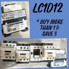 (1) TELEMECANIQUE SQUARE D LC1D12  CONTACTOR 25 AMP P7 230V COIL LAD4RCE 038519