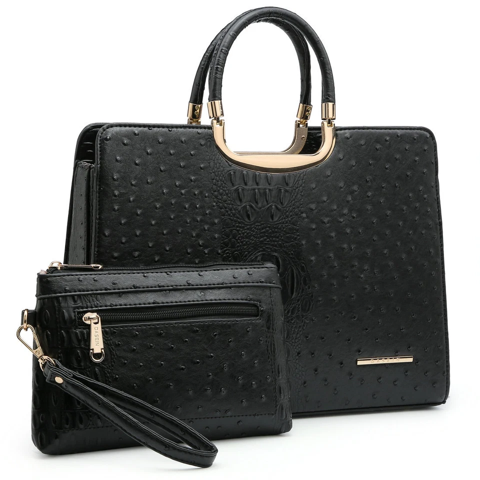 Женские классические сумки верхняя ручка наплечная сумка работа сумочка сумка с бумажник - Изображение 2 из 4