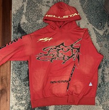 Hellstar Red hoodie  sweats set