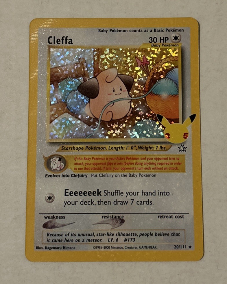 Cleffa 20/111 Celebrations: Classic Collection - Holo Pokemon NM/M