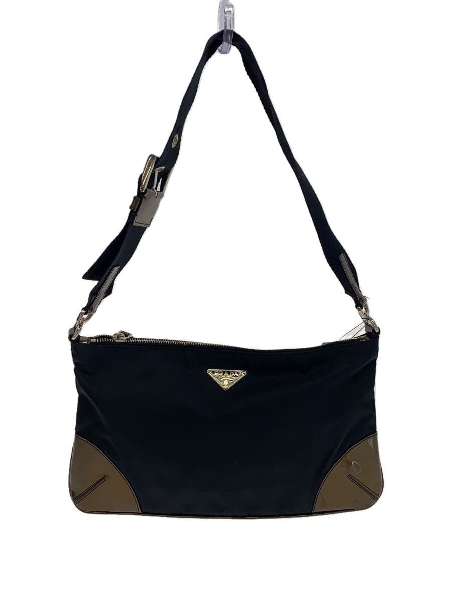 Prada black nylon handbag with slight discoloration