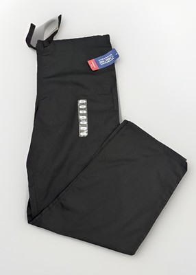 Cherokee Workwear 4100 Unisex Traditional Scrub Pant Medium - Black - NWT