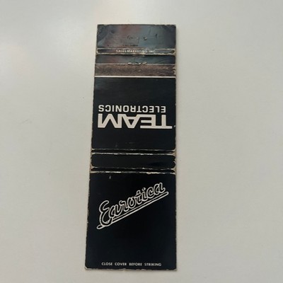 Earotica Team Electronics Vintage Matchbook Cover SMB33-3