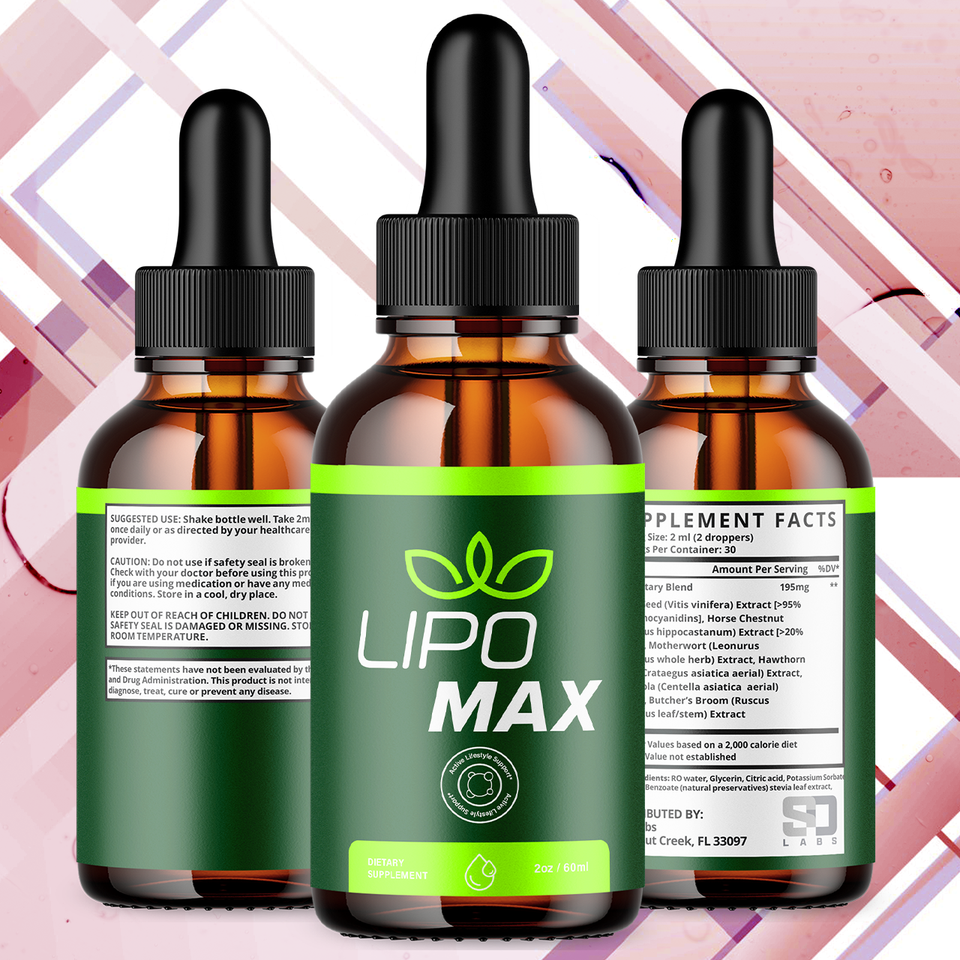 (2 Pack) Lipo Max Drops Advanced Formula Health & Fitness Supplement ...