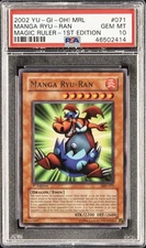 2002 YU-GI-OH! MRL-MAGIC RULER 1ST ED #071 MANGA RYU-RAN PSA 10