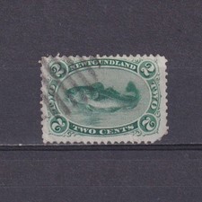 NEWFOUNDLAND CANADA 1865, SG# 31, CV £50, Atlantic Cod, usato