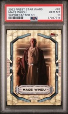 Marketplace image: PSA 10 Gem Mint Topps Star Wars 2022 Finest SuperFractor 1/1 - Mace Windu 62