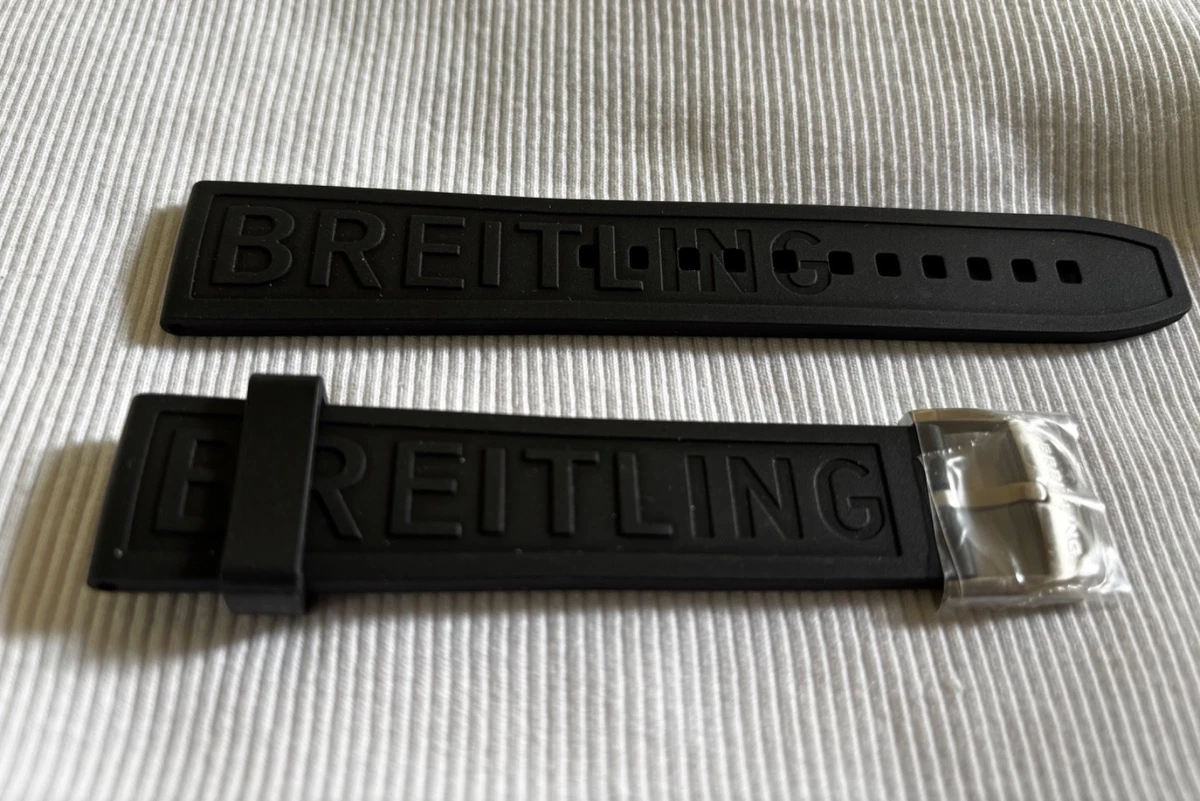 Breitling Black Rubber Wristwatch Bands for sale | eBay