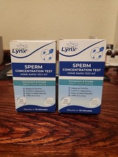 2x Lynx Sperm concentration test kit male fertility home rapid test JANUARY 2026