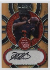 2022 Wild Card Mania Retail Circle Gold Sparkles 7/10 Nick Cross Auto i6j