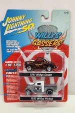 Johnny Lightning 50 Years Willys Gassers 2-pack - 1941 Coupe 1933 Pickup