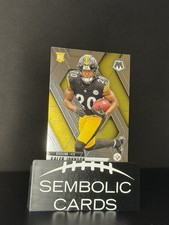 Kaleb Johnson 2025 Panini Mosaic #315 Silver RC Pittsburgh Steelers