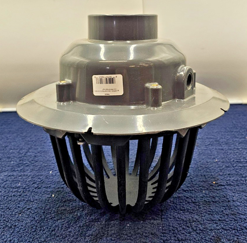 Oatey 78023 Pvc Roof Drain With Cast Iron Dome, 3-Inch, Black