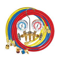 Mastercool 66661 Brass Manifold For R134a With 60 Hoses