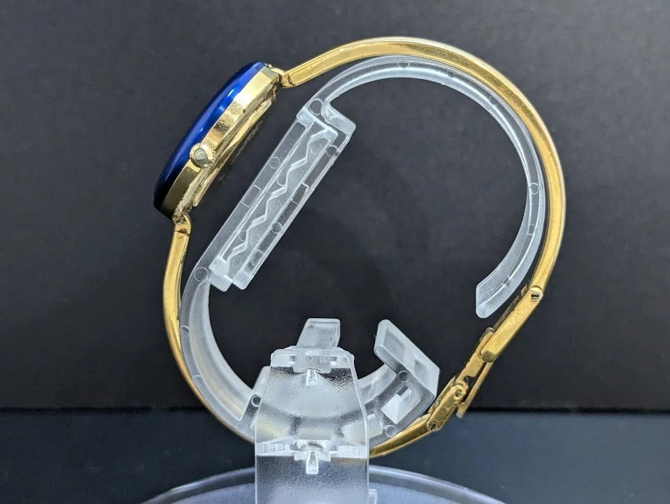 Relógio GUCCI moldura de mudança 11/12 quartzo ouro branco feminino funcionando autêntico - Imagem 3 de 4