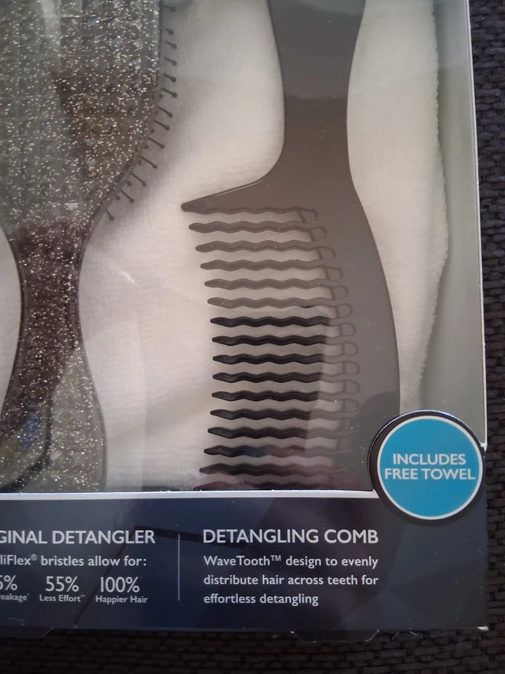 Kit Cepillo Húmedo Rock N' Estilo Negro Brillo JUEGO DE CEPILLOS PARA EL CABELLO 3 piezas Edición Limitada Foto 3 de 4