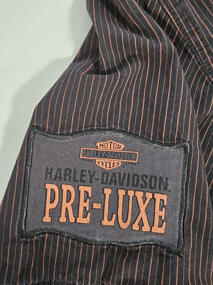 Camisa Harley Davidson cuello abotonado para hombre mediana motocicleta Foto 4 de 4