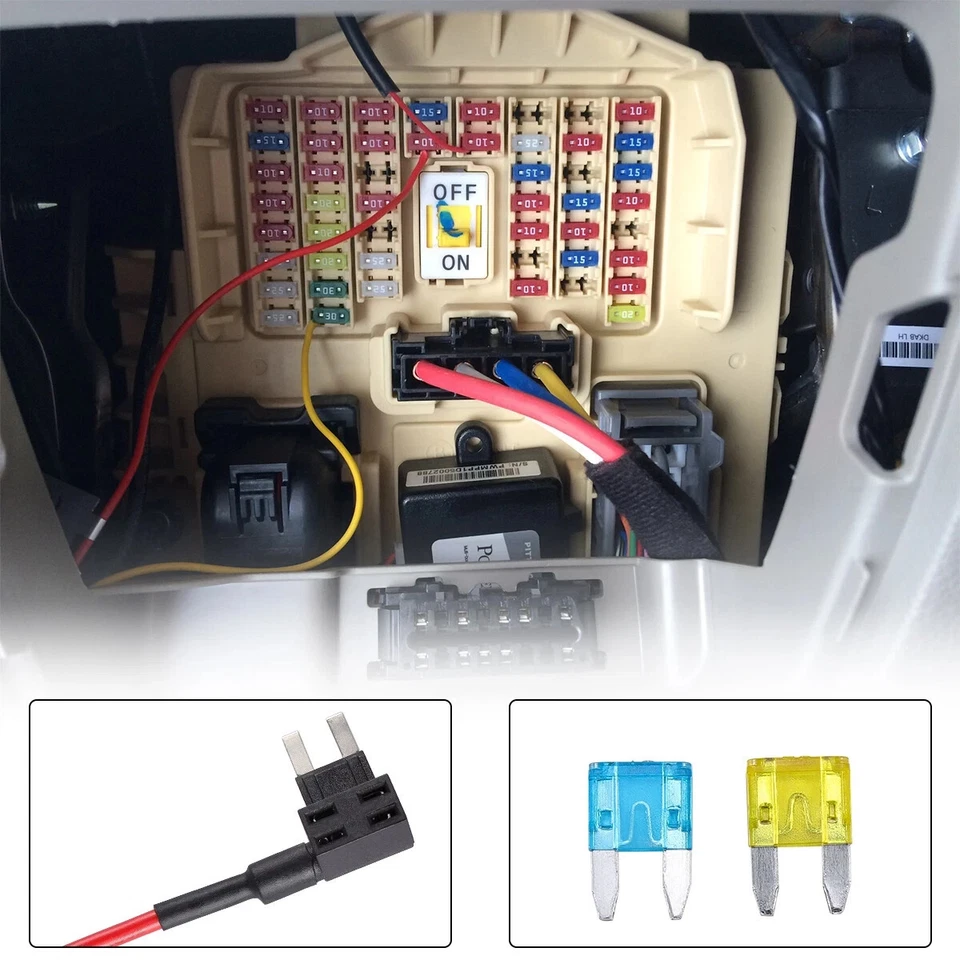 30Pcs Fuse TAP ADAPTER KIT 12V 15 Amp 20Amp Car Add-a-circuit Mini ATM APM Blade - Image 3 of 4