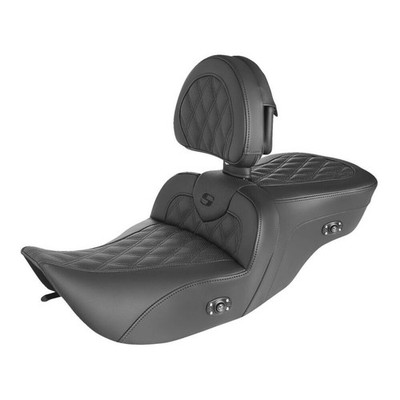 SADDLEMEN Beheizte gesteppte Sitzbank SEAT LS HT BR