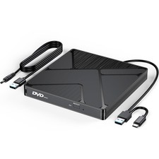 External CD DVD Drive for Laptop PC, USB 3.0  Type C CD/DVD Burner Disk Opti...