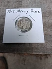 1917-P Mercury Silver Dime  Good Condition With Natural Dark Toning
