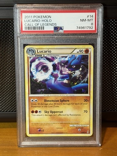 Lucario graded PSA 8 for sale on eBay
