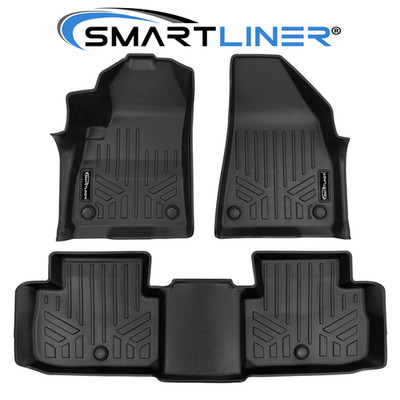 SMARTLINER Custom Fit Floor Mats 2 Row Set OEM 2024-2025 Jeep Wagoneer S