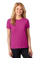 Gildan 5000L Ladies Heavy Cotton Plain Blank T-Shirt Short Sleeve Casual Soft