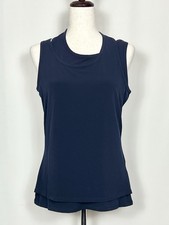 DKNY Women’s Sleeveless Double-Layered Top Size XL