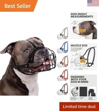 Heavy-Duty Breathable Muzzle for Large Dogs - Ideal for Training  Outdoors