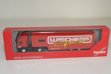 V 1:87 HERPA IVECO ET HD TRUCK WITH TRAILER WEICHERS SPORT MINT BOXED