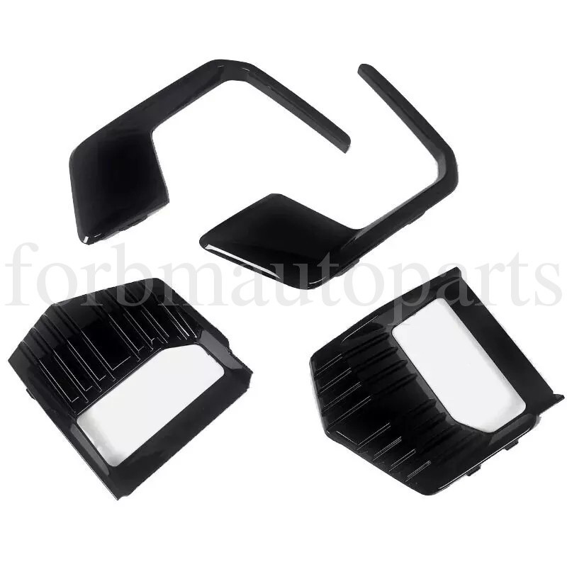 Front Grille Hood Trim Molding Gloss BK Set 7pcs Fit For 2021-2024 GMC Yukon/XL