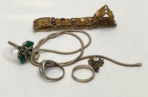 Sterling Silver 925 Precious Metal Scrap Jewelry Lot 40.6g AS-IS