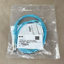 Lot of 10 LC-SC Duplex OM4 50/125 100GB Fiber Patch Cable Aqua 10FT
