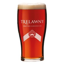 1 x Trelawny Cornish Ale pint Glass Best Bitterpub used bar