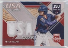 2020 Panini Elite Extra Edition USA Baseball Material Red 31/49 Petey Halpin 7m3