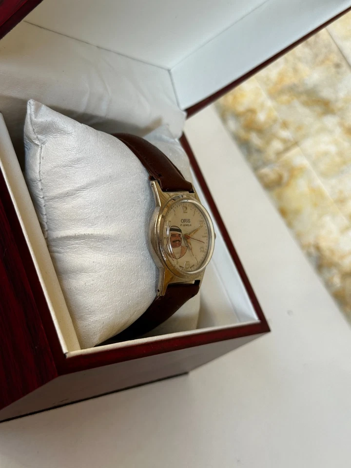 Vintage 1970’s Oris Saddam Hussein Watch 30mm Ultra Rare Iraqi Edition Swiss - image 3 of 4