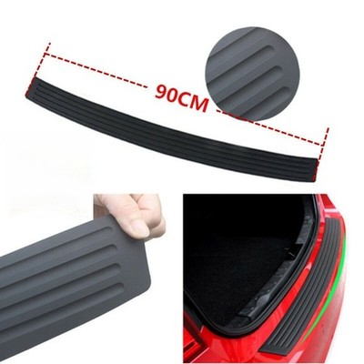 Rear Bumper Guard Trunk Edge Black Rubber Protector Strip Trim Cover For Honda