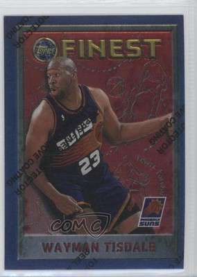 1995-96 Topps Finest Wayman Tisdale #165 0a1