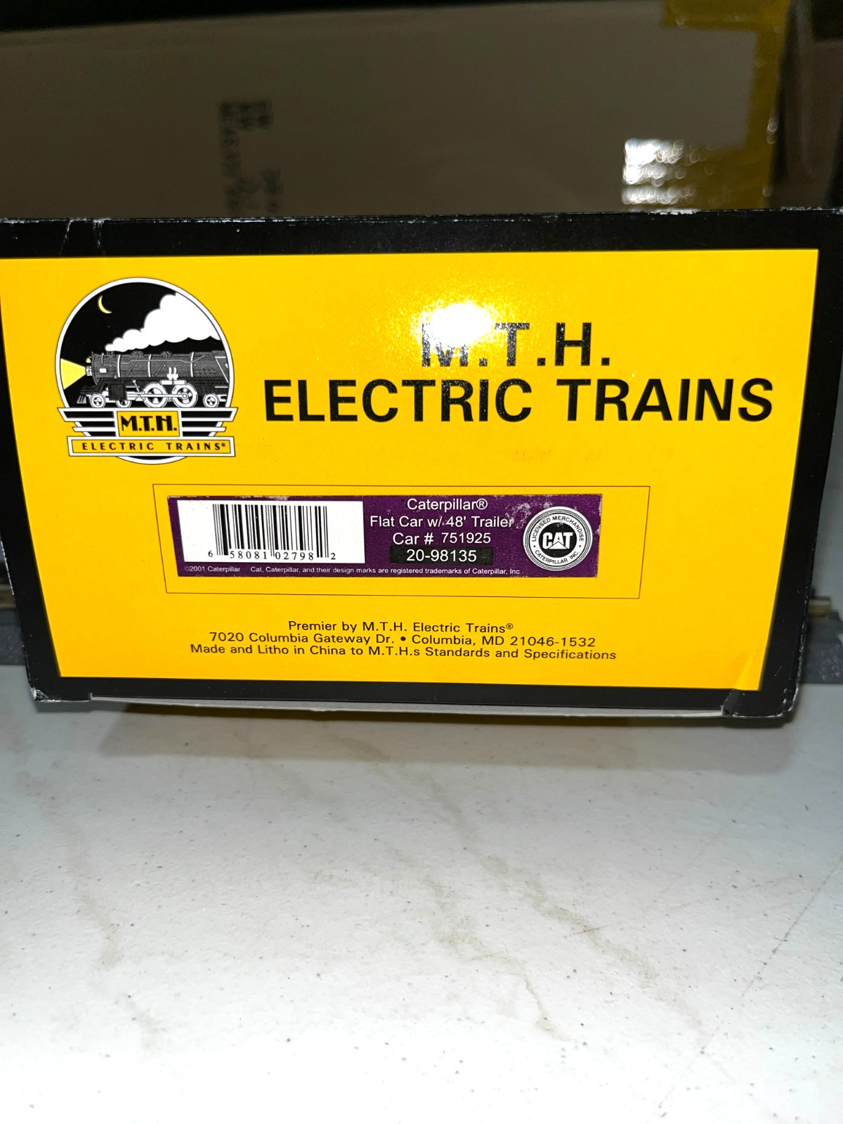 MTH 20-98135 Caterpillar 48' Trailer Car #751925 LN