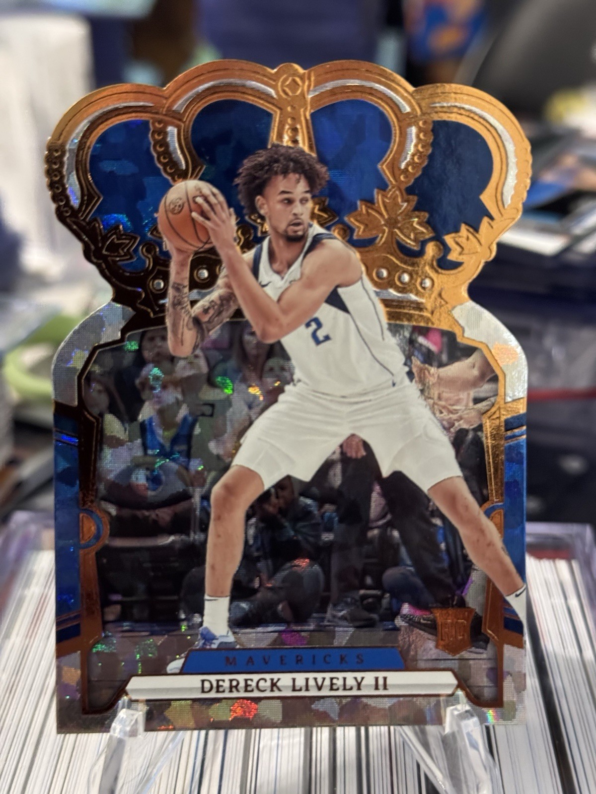 Dereck Lively II 2023-24 Panini Crown Royale Crystal RC #5 Dallas Mavericks