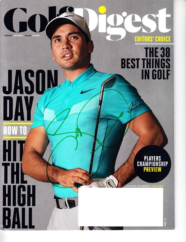 Jason Day autographed signed autograph auto 2017 Golf Digest magazine IN PERSON