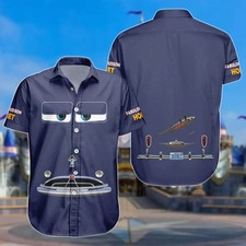 Doc Hudson Hawaiian Button Down Shirt Unisex Adults S-5XL